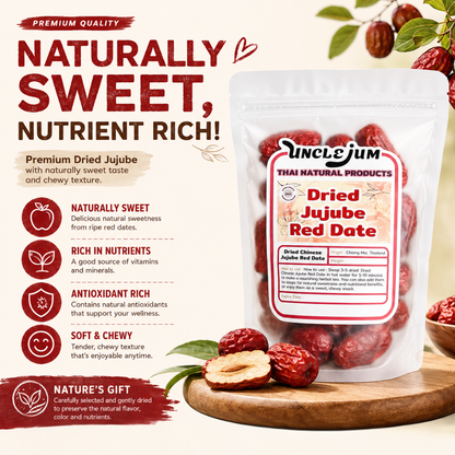UNCLEJUM Dried Jujube Red Date 200g