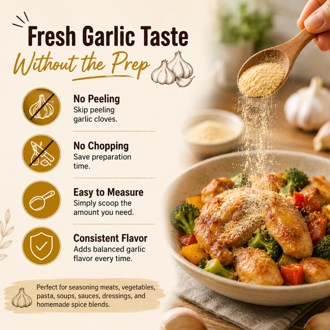 UNCLEJUM Garlic Powder 100g | Premium Ground Garlic Seasoning for Cooking, Marinades & Sauces