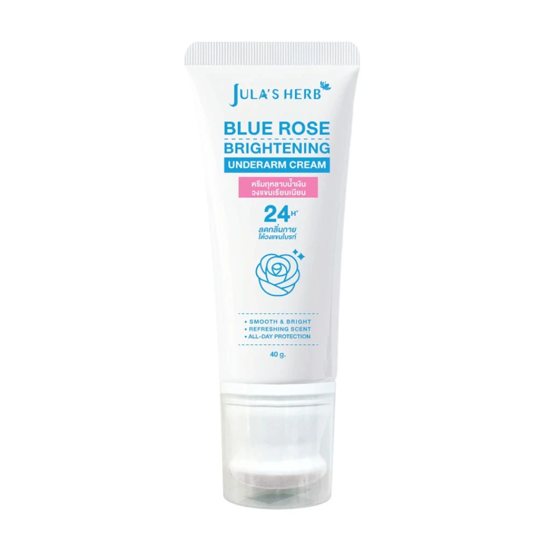 JULA'S HERB Blue Rose Brightening Underarm Cream 40g Brightening Underarm Cream with Blue Rose, Alpha Arbutin & Natural Deodorizing Technology