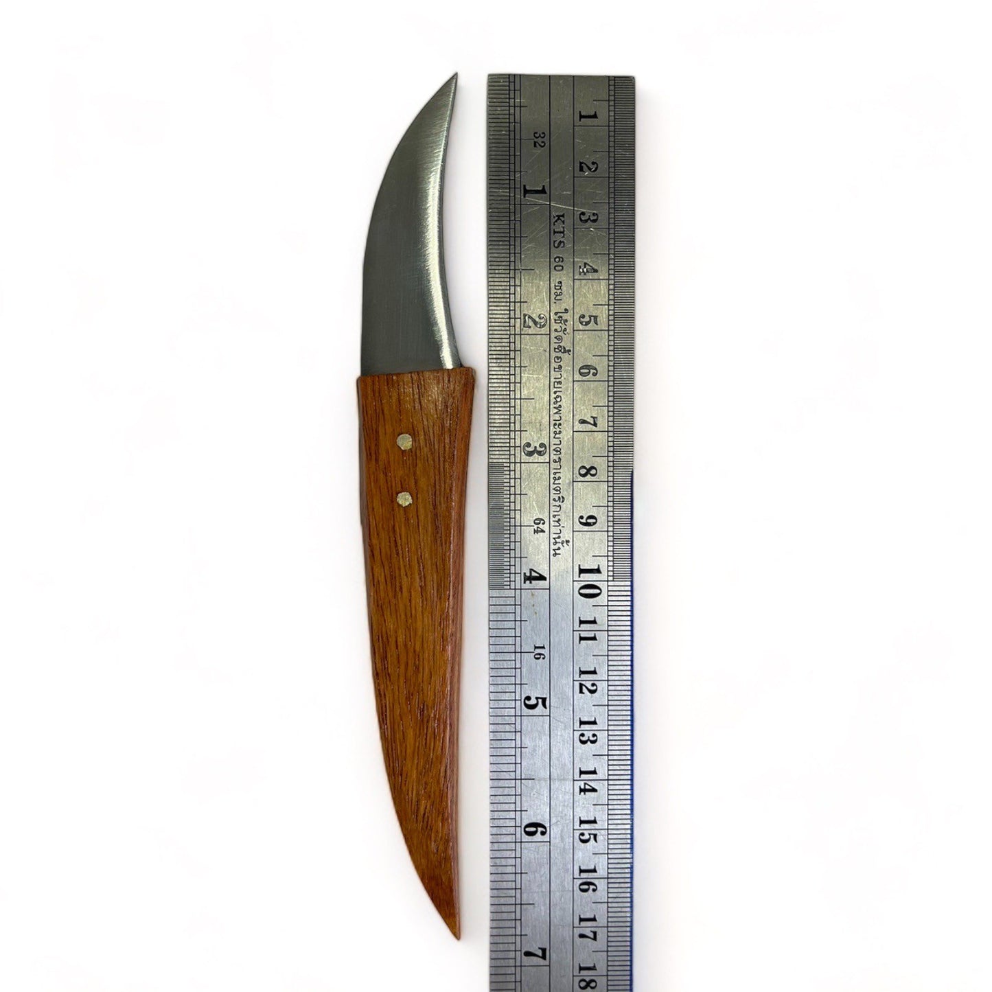 Handmade Thai Fruit Carving Knife Set: Aranyik Stainless Steel, Wood Handle