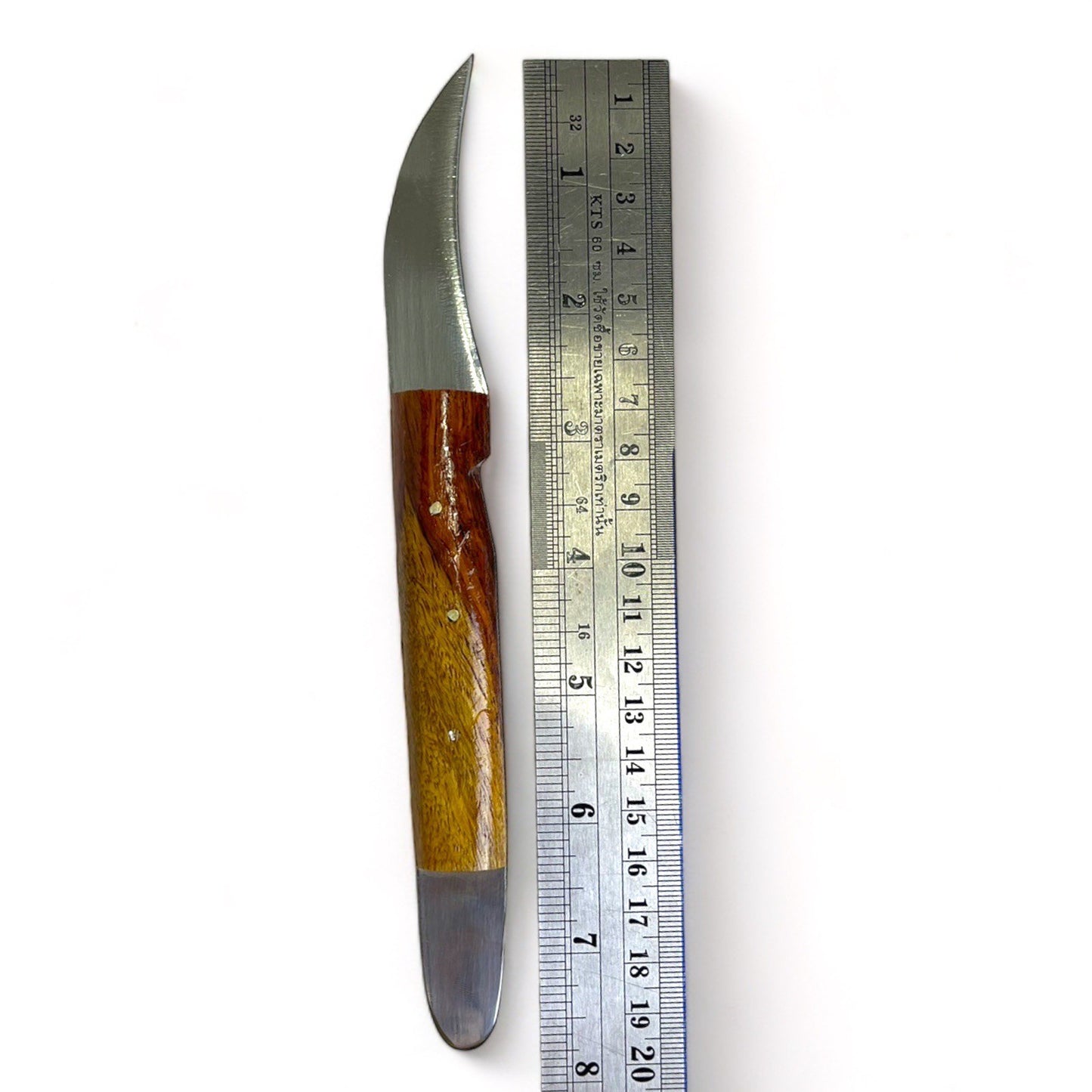 Handmade Thai Fruit Carving Knife Set: Aranyik Stainless Steel, Wood Handle