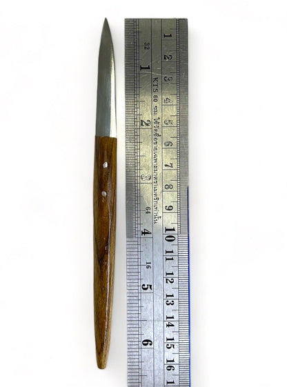 Handmade Thai Fruit Carving Knife Set: Aranyik Stainless Steel, Wood Handle