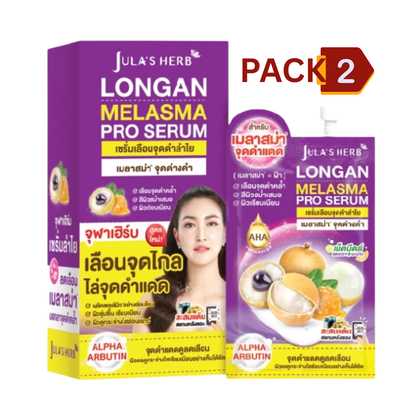 JULA'S HERB Longan Melasma Pro Serum 8g Advanced Dark Spot & Melasma Serum with Longan Seed Extract, Alpha Arbutin, Niacinamide & Tranexamic Acid