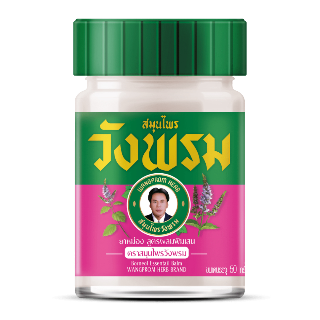 Thai Traditional Herbal Balm – Wang Prom Ancient Herbal Formula | Cooling & Warming Herbal Balms | Product of Thailand