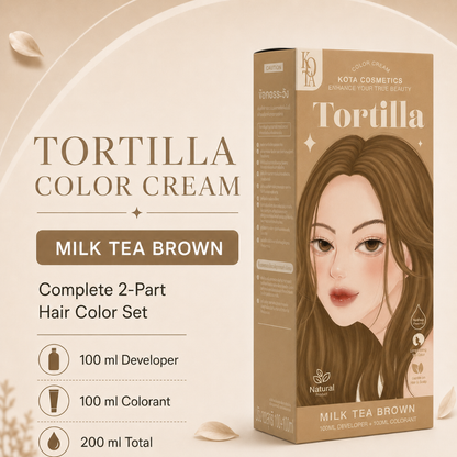 KOTA Cosmetics Color Cream – Hair Color Cream with 12 Shades – 100ml Colorant + 100ml Developer