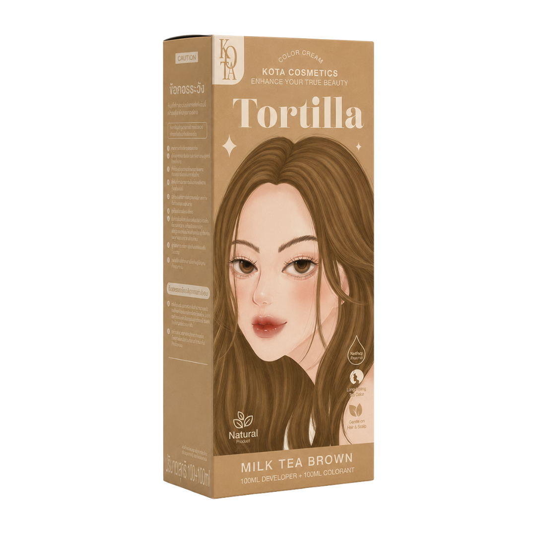 KOTA Cosmetics Color Cream – Hair Color Cream with 12 Shades – 100ml Colorant + 100ml Developer