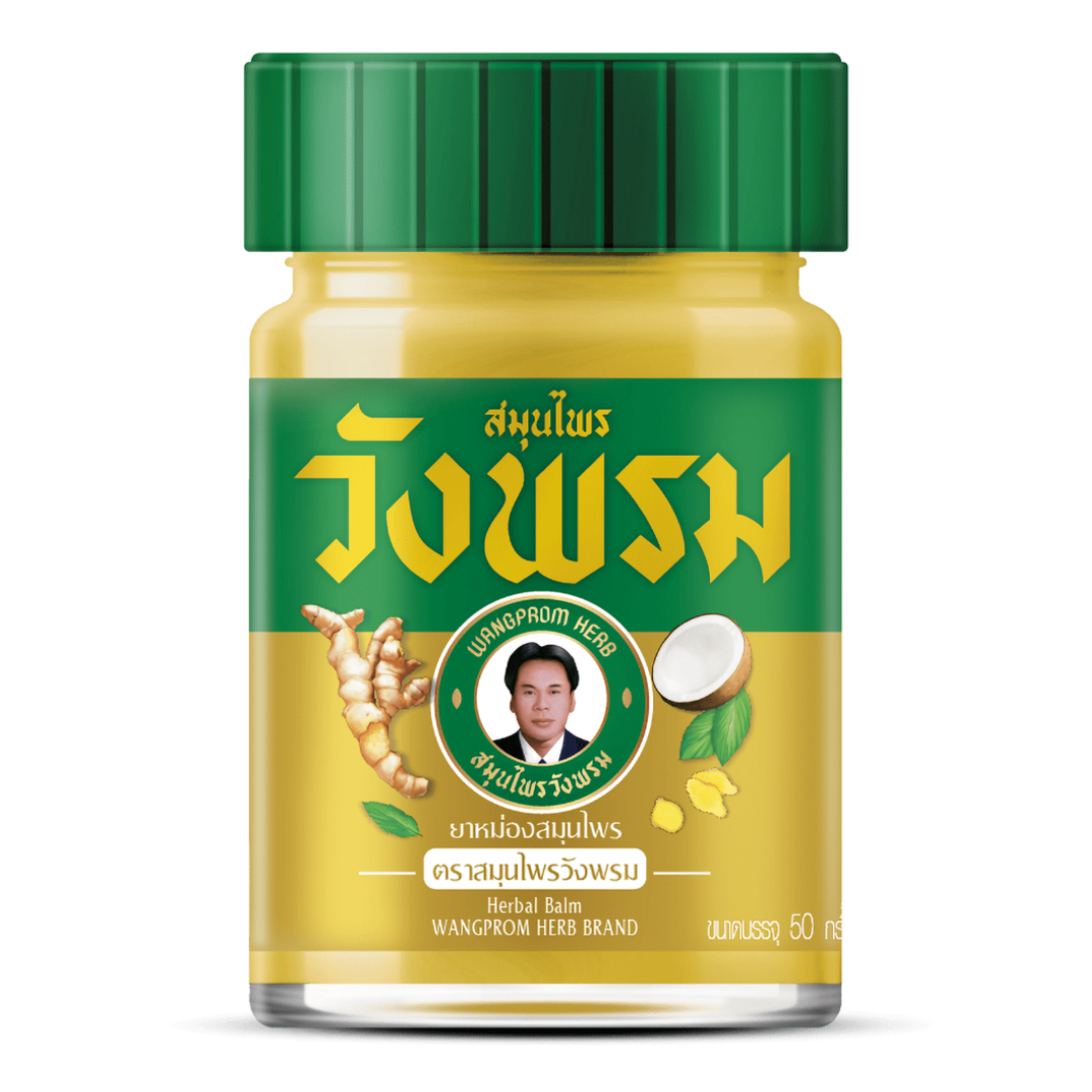 Thai Traditional Herbal Balm – Wang Prom Ancient Herbal Formula | Cooling & Warming Herbal Balms | Product of Thailand