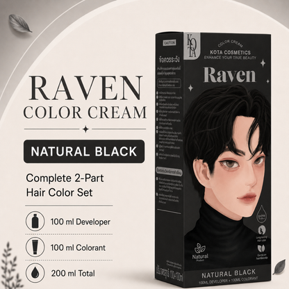 KOTA Cosmetics Color Cream – Hair Color Cream with 12 Shades – 100ml Colorant + 100ml Developer