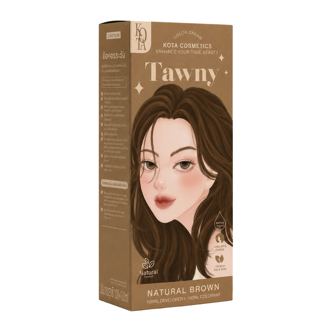 KOTA Cosmetics Color Cream – Hair Color Cream with 12 Shades – 100ml Colorant + 100ml Developer
