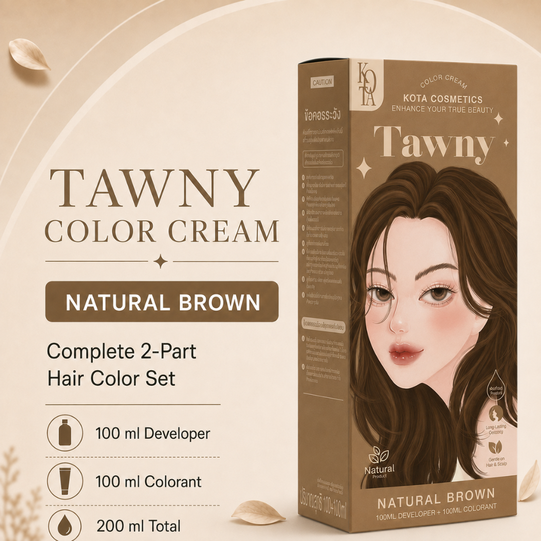 KOTA Cosmetics Color Cream – Hair Color Cream with 12 Shades – 100ml Colorant + 100ml Developer