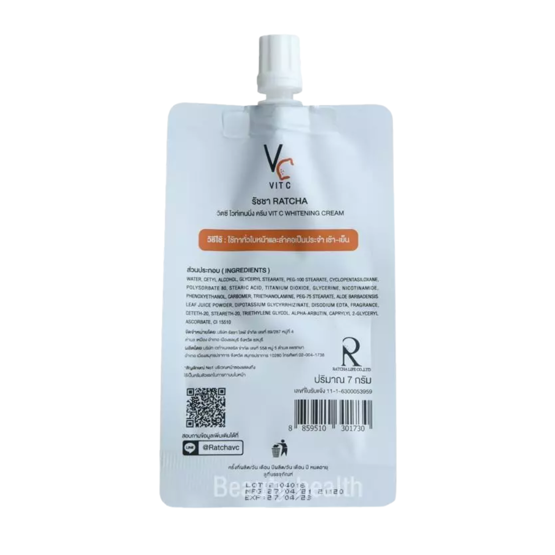 Ratcha Vit C Whitening Cream 7g