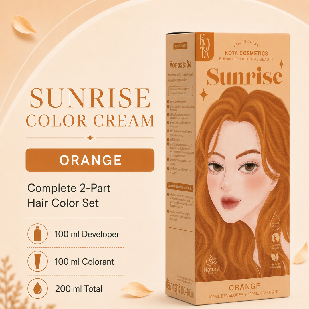 KOTA Cosmetics Color Cream – Hair Color Cream with 12 Shades – 100ml Colorant + 100ml Developer