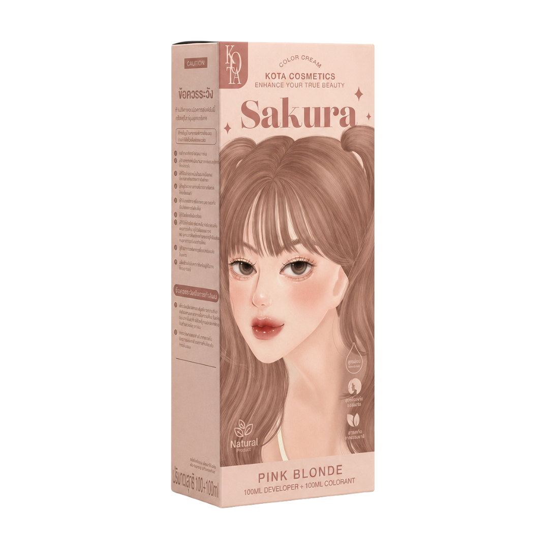 KOTA Cosmetics Color Cream – Hair Color Cream with 12 Shades – 100ml Colorant + 100ml Developer