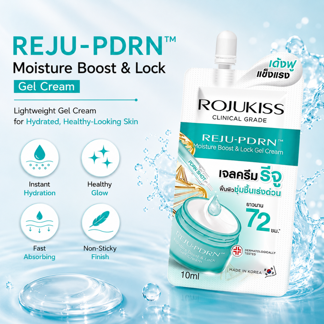 ROJUKISS REJU-PDRN Moisture Boost & Lock Gel Cream 10ml (Pack of 3)