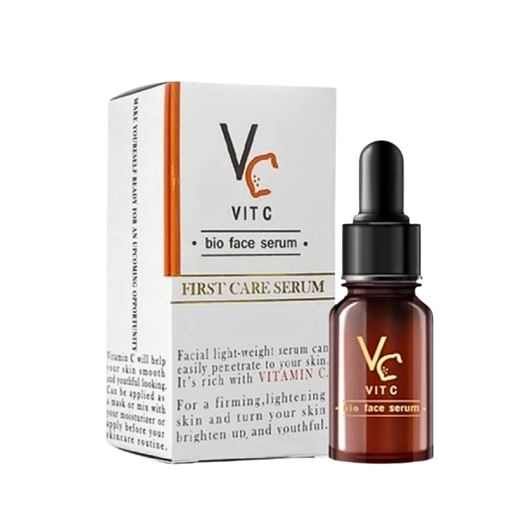 Ratcha Vit C Bio Face Serum 10ml – Brightening Vitamin C Serum with Indian Gooseberry, Licorice Root & Aloe Vera Helps Fade Dark Spots, Hydrate & Reveal Radiant Skin