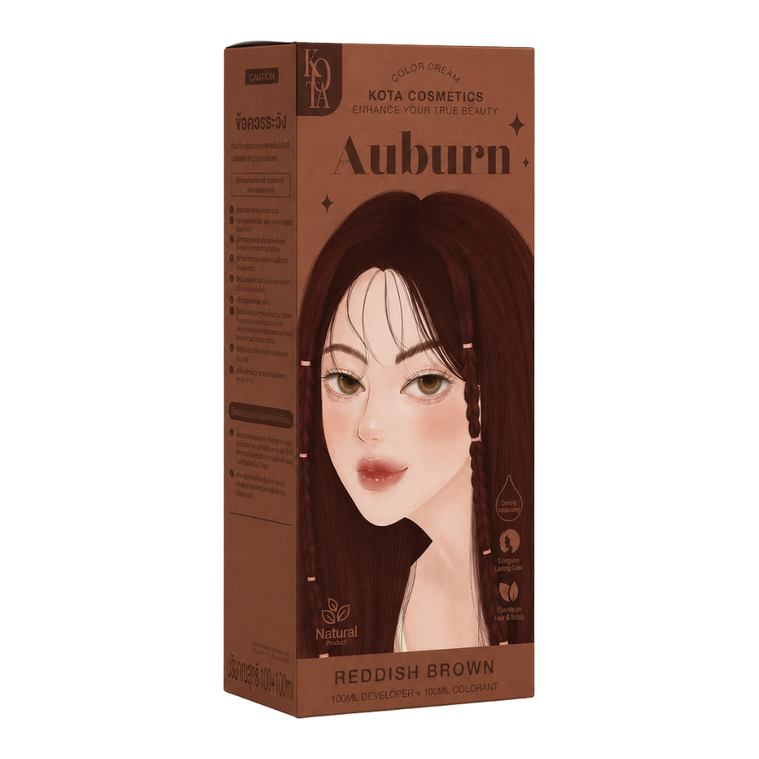 KOTA Cosmetics Color Cream – Hair Color Cream with 12 Shades – 100ml Colorant + 100ml Developer