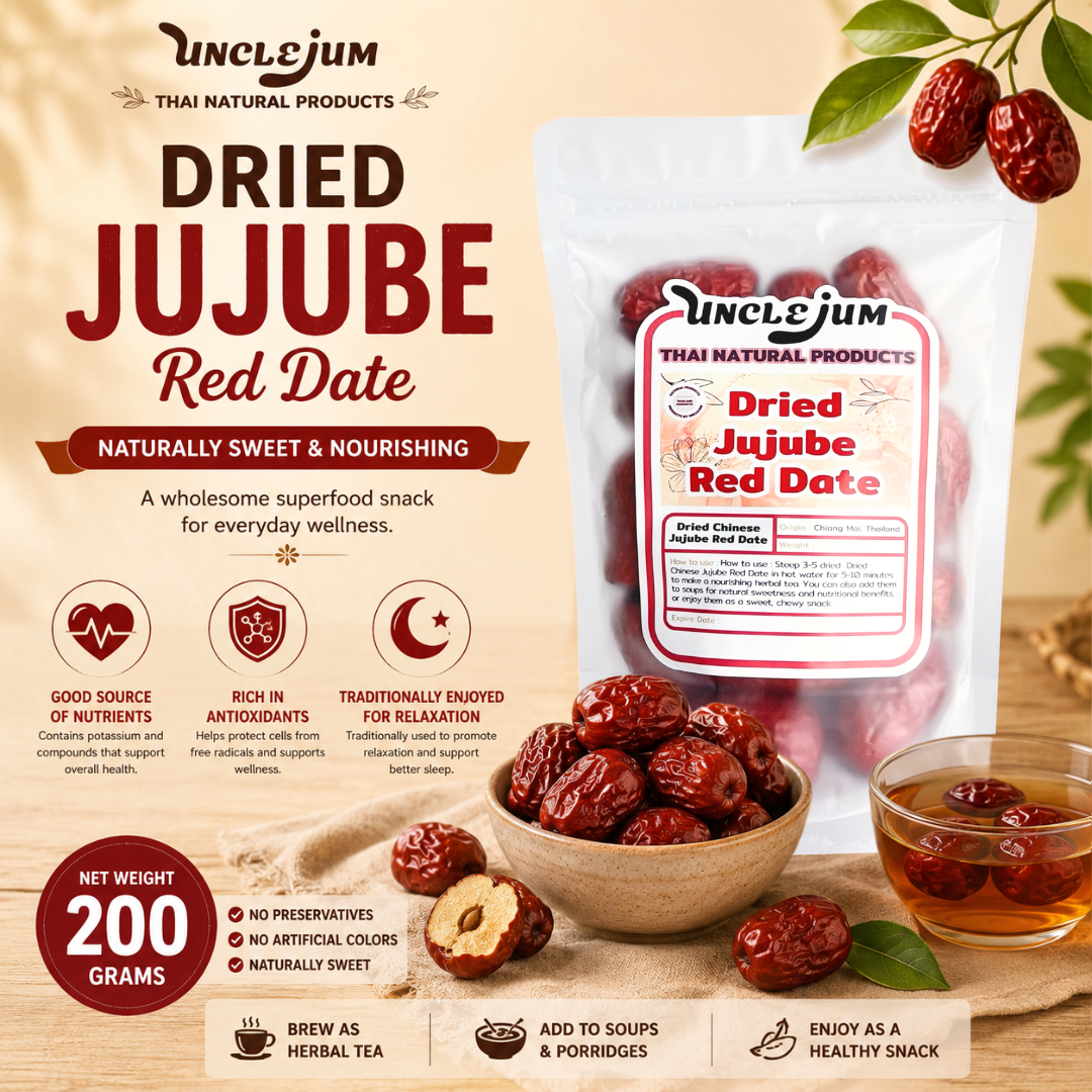 UNCLEJUM Dried Jujube Red Date 200g