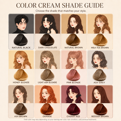 KOTA Cosmetics Color Cream – Hair Color Cream with 12 Shades – 100ml Colorant + 100ml Developer
