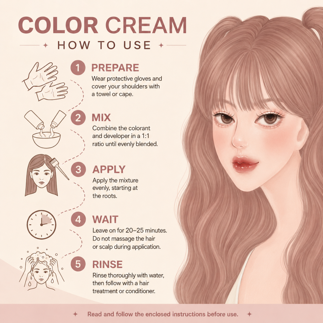 KOTA Cosmetics Color Cream – Hair Color Cream with 12 Shades – 100ml Colorant + 100ml Developer