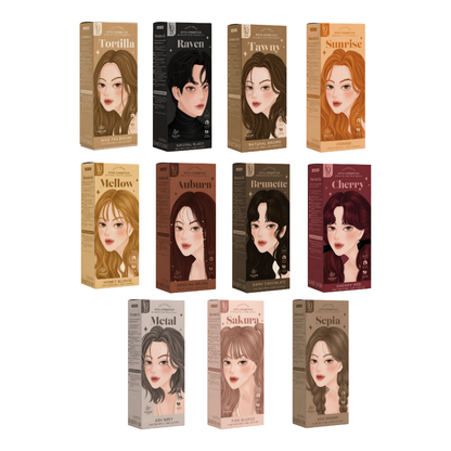 KOTA Cosmetics Color Cream – Hair Color Cream with 12 Shades – 100ml Colorant + 100ml Developer