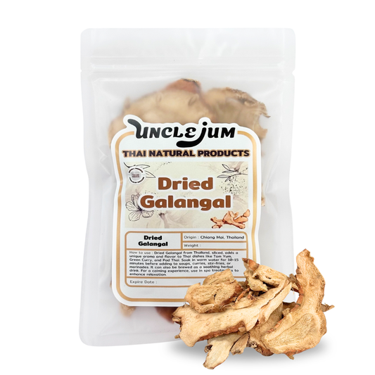 UNCLEJUM Dried Galangal for Thai and Southeast Asian cooking