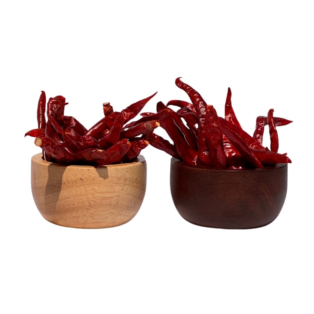 Thai Dried Jinda Chili Peppers – Whole Stemless Red Chili | Extra Hot Thai Chili for Curry, Stir Fry, Chili Oil & Thai Cooking | Product of Thailand