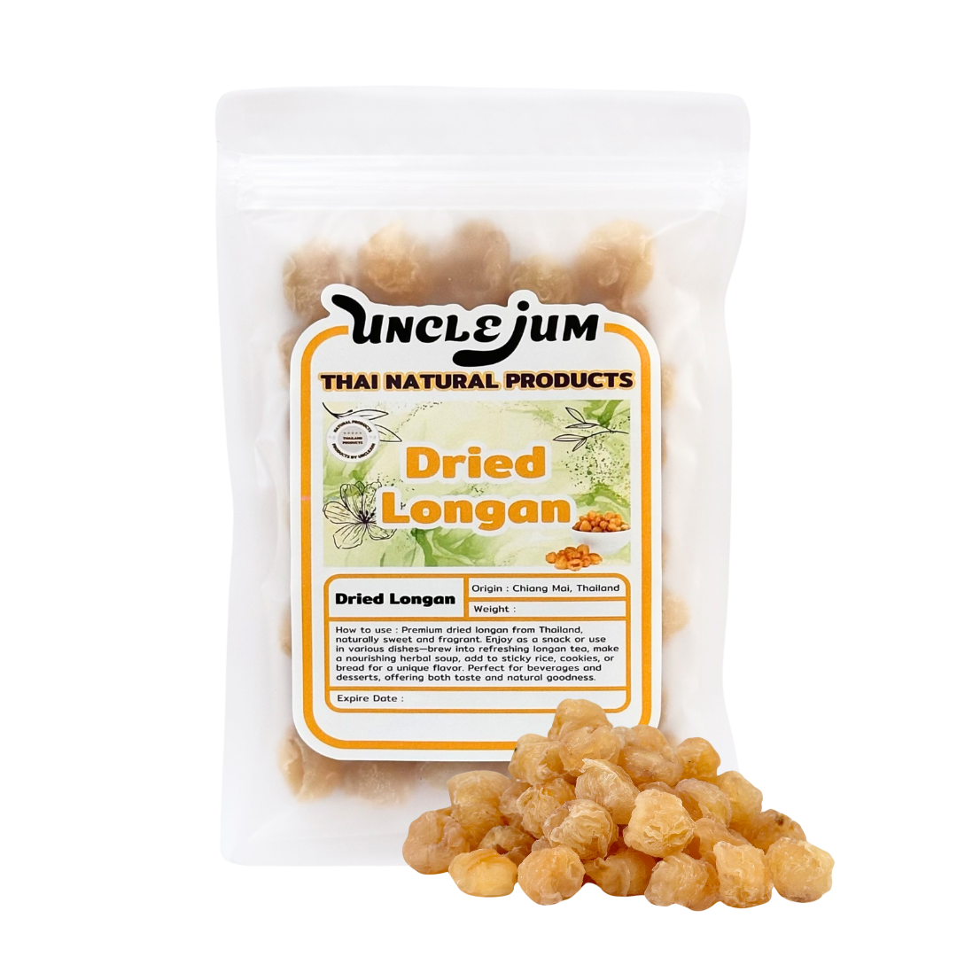 UNCLEJUM Dried Longan 100g Thai dried fruit