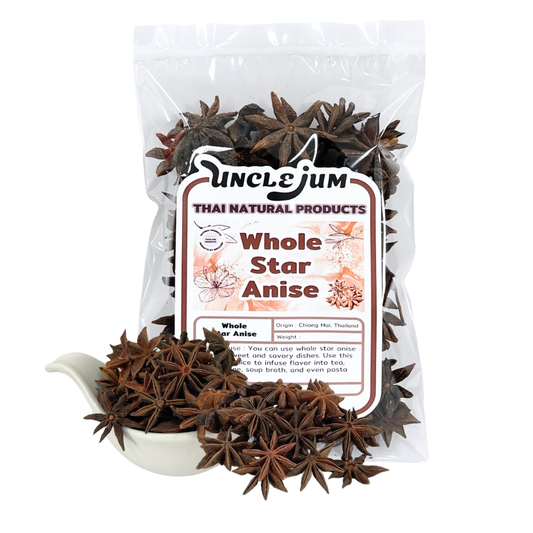 UNCLEJUM Whole Star Anise 100g whole dried aromatic spice