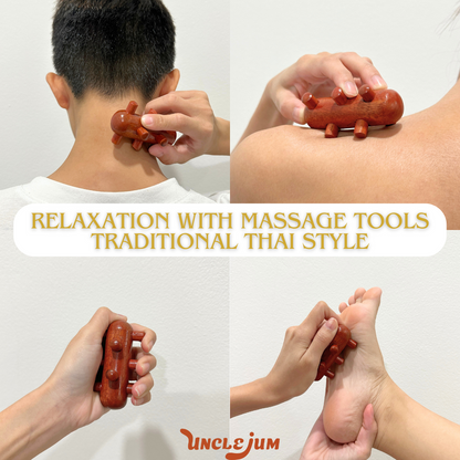 Wooden Handheld Massage Tool – Portable Self-Massage Tool for Neck, Shoulders, Arms, Legs & Feet