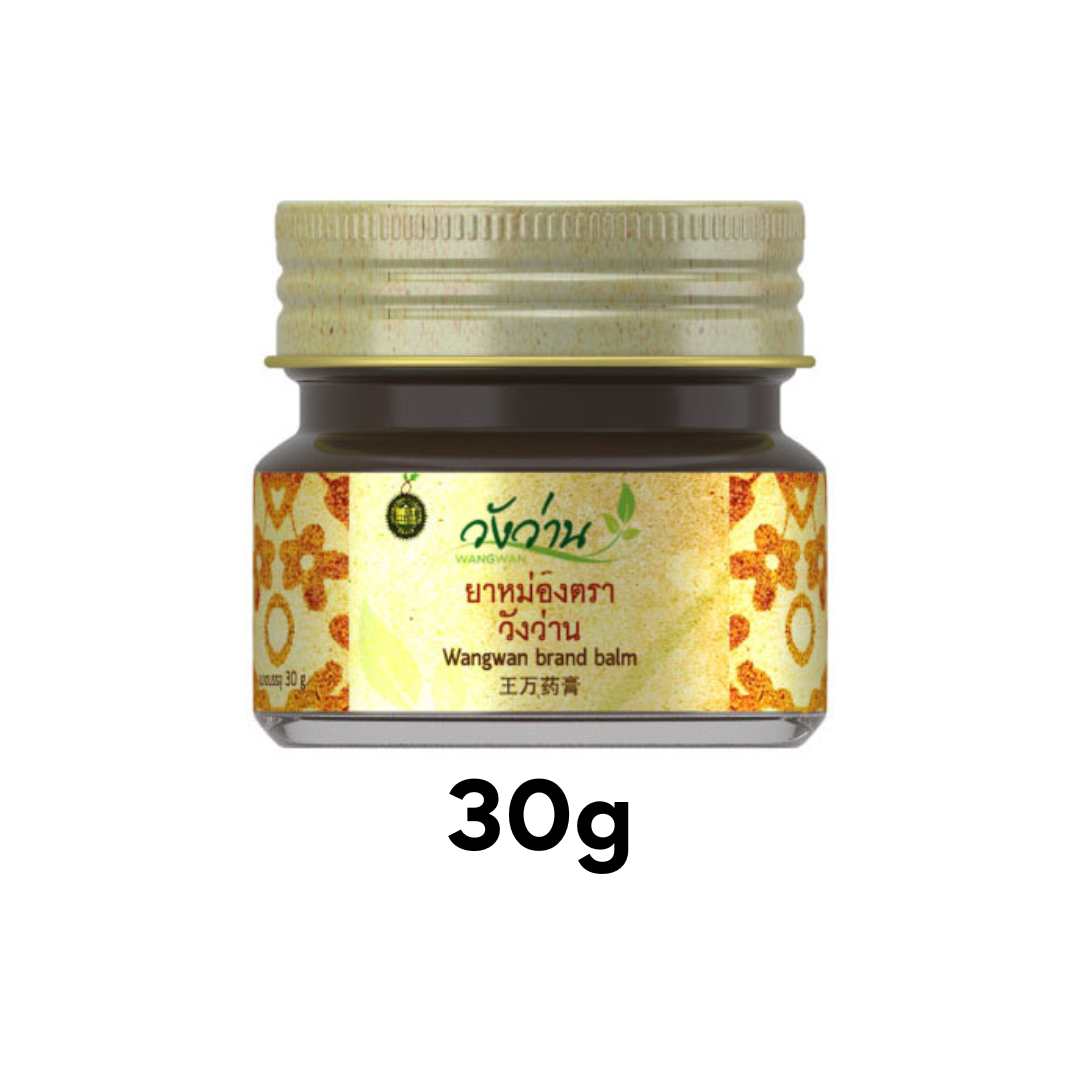 Wangwan Herbal Balm with Concentrated Thai Plai Oil – Traditional Thai Massage Balm for Muscle Comfort, Fast-Absorbing, Non-Greasy Formula