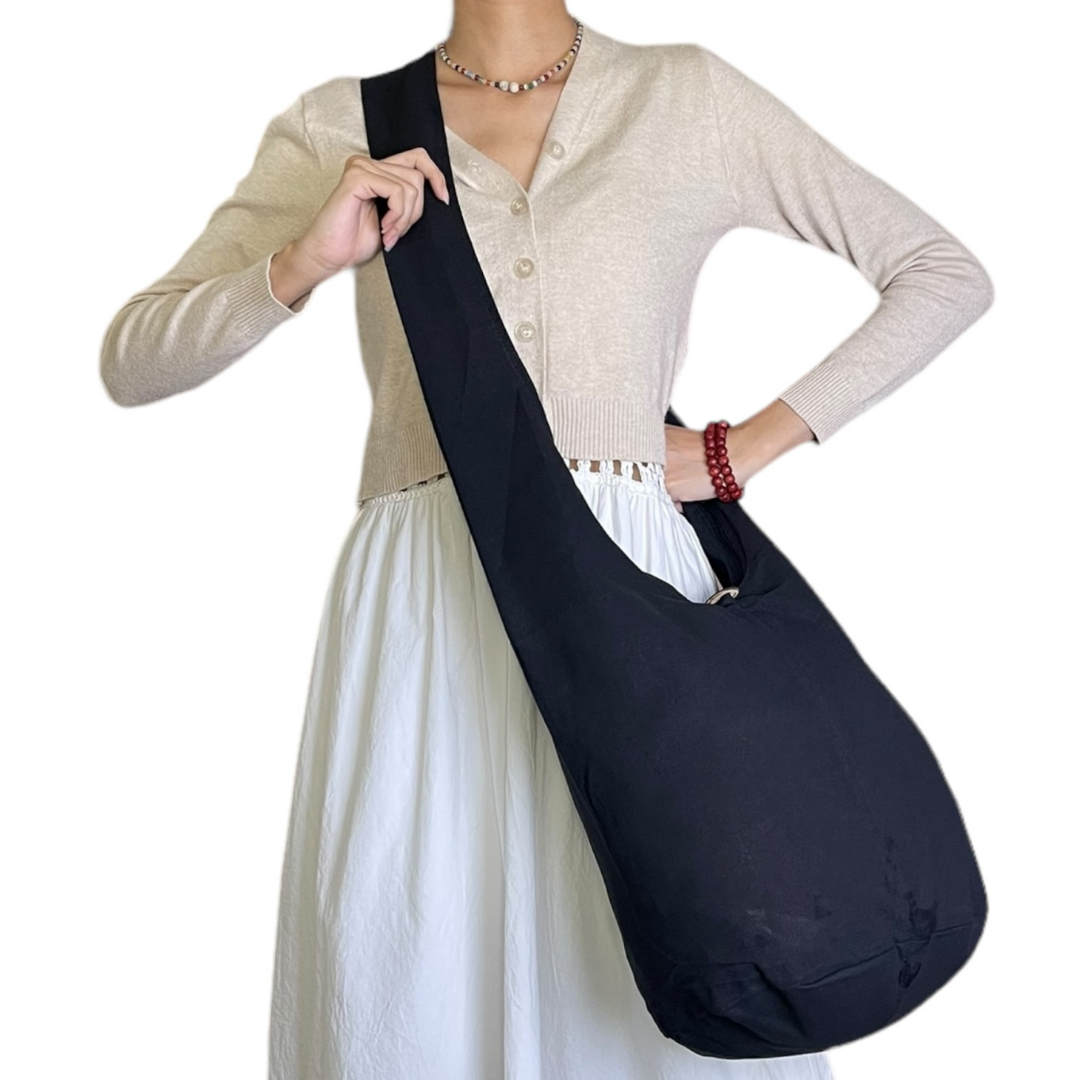 Handmade Cotton Elephant Sling Bag – Thai Elephant Crossbody Shoulder Bag for Travel & Everyday Use