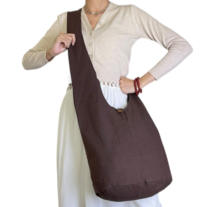 Handmade Cotton Elephant Sling Bag – Thai Elephant Crossbody Shoulder Bag for Travel & Everyday Use