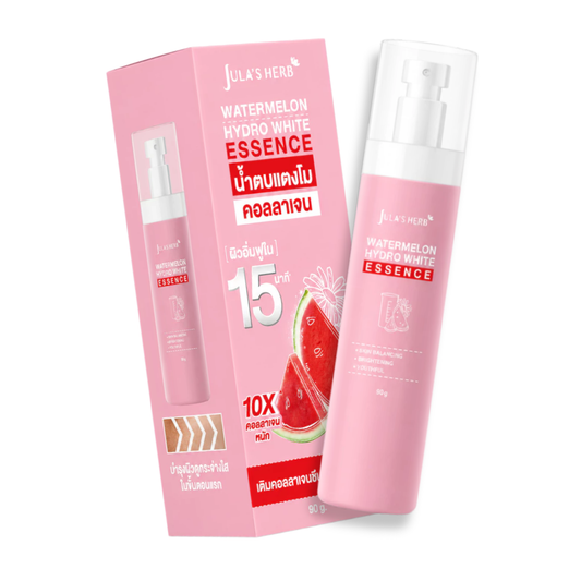 JULA'S HERB Watermelon Hydro White Essence 90g – Brightening Collagen Essence Toner with Watermelon Extract, Niacinamide & Hyaluronic Acid | Hydrating, Plumping & Radiance Boosting Facial Essence